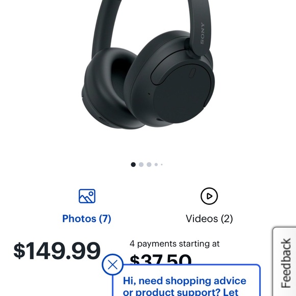 SONY WH-CH720N noise, canceling headphones - Picture 4 of 9